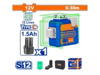 Niveau Laser 12 lignes Vert, Portée 30m – WLE8M12 WADFOW – Image 2
